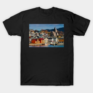 Kristiansand Town and Church Norway T-Shirt